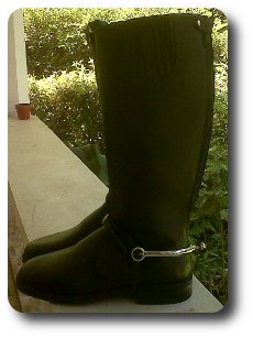 Man Riding boot with Spurs